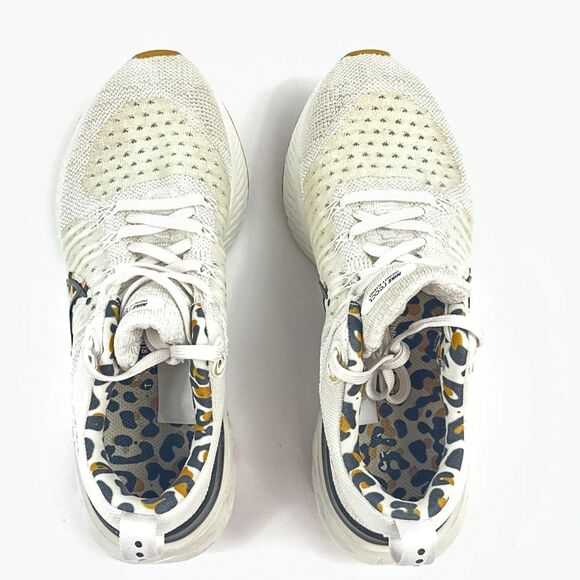 Nike React Infinity Run Flyknit 2 Running Shoes Womens 6.5 Leopard Animal Print - Picture 7 of 10